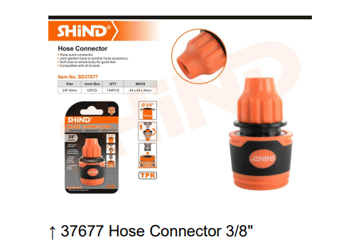 Shind Hose Connector 3/8"