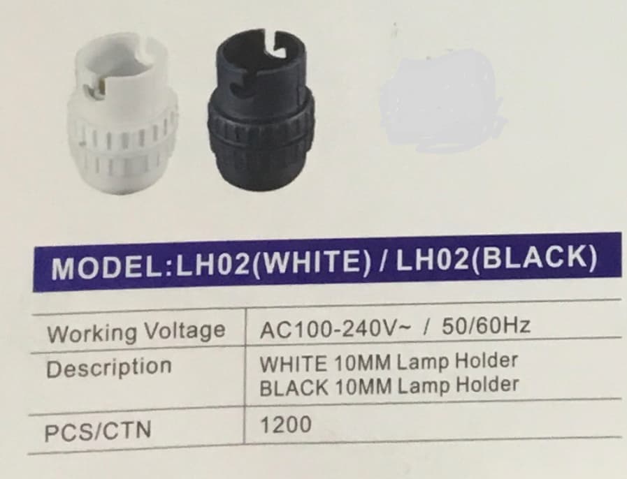 Redisson Lamp Holder 10mm