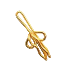Curtain Rail Hooks R7 Brass 50s