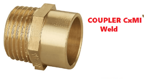 Brass Socket Male S15x1/2M