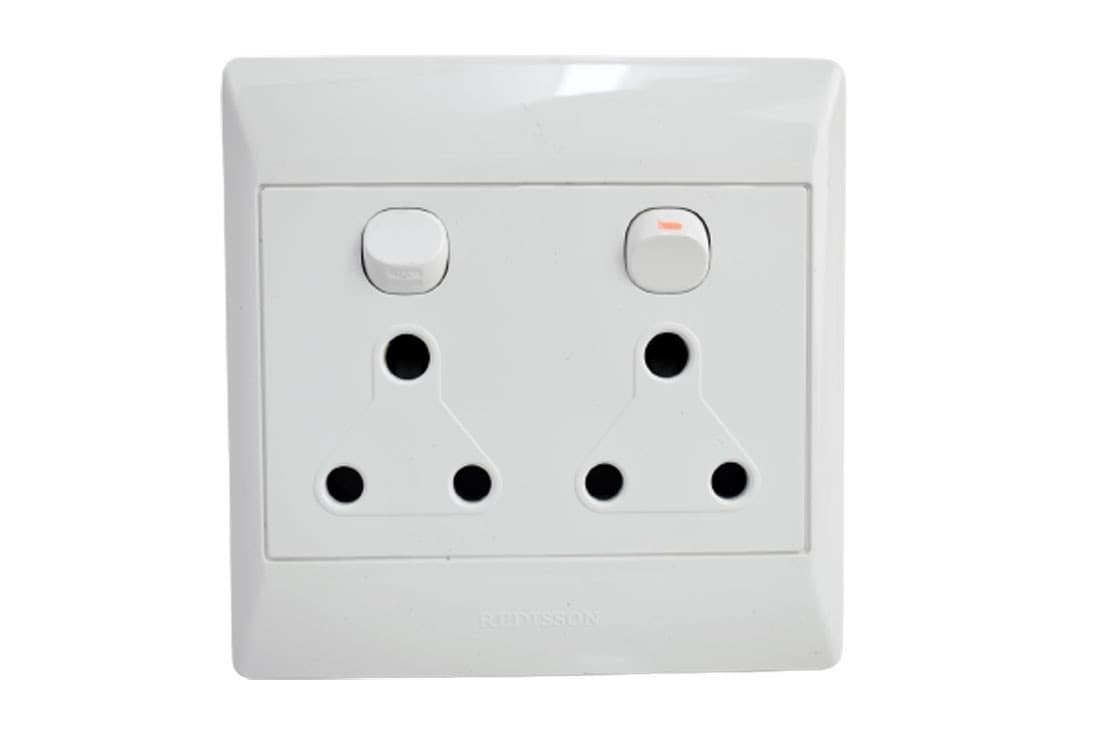 Redisson Wall Switch Socket Double