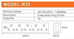 Redisson Multi-Plug 5 Ways