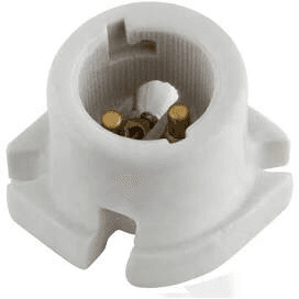 Lamp Holder Porcelain Skirted B22