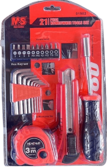 21 Piece Homeowner Tool Set