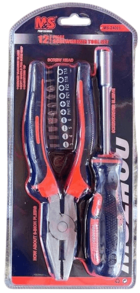 12 Piece Homeowner Tool Set