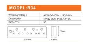 Redisson Multi-Plug 4 Ways