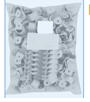 PVC 20mm Saddles Plastic 100s Paket
