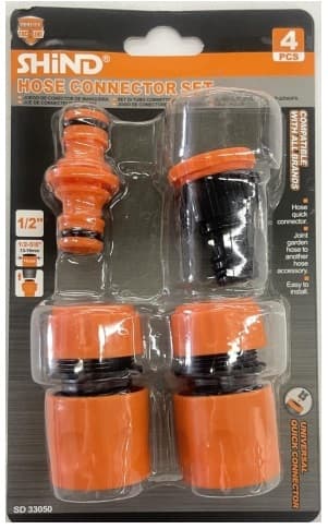 Shind Hose Pipe Connectors 1/2"- 4s Set