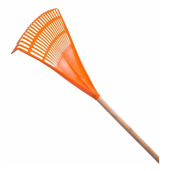 Garden Plastic Rake Big Orange