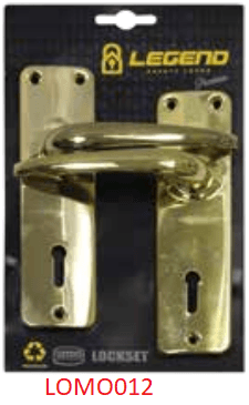 Legend Mortice Lockset 2L Brass Plated