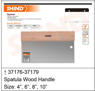 Spatula Trowel Plastering Wood Handle