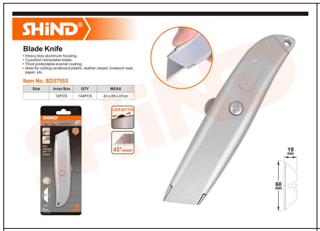 Shind Blade Knife Silver