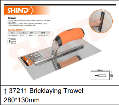 Shind Trowels Rubber Handle