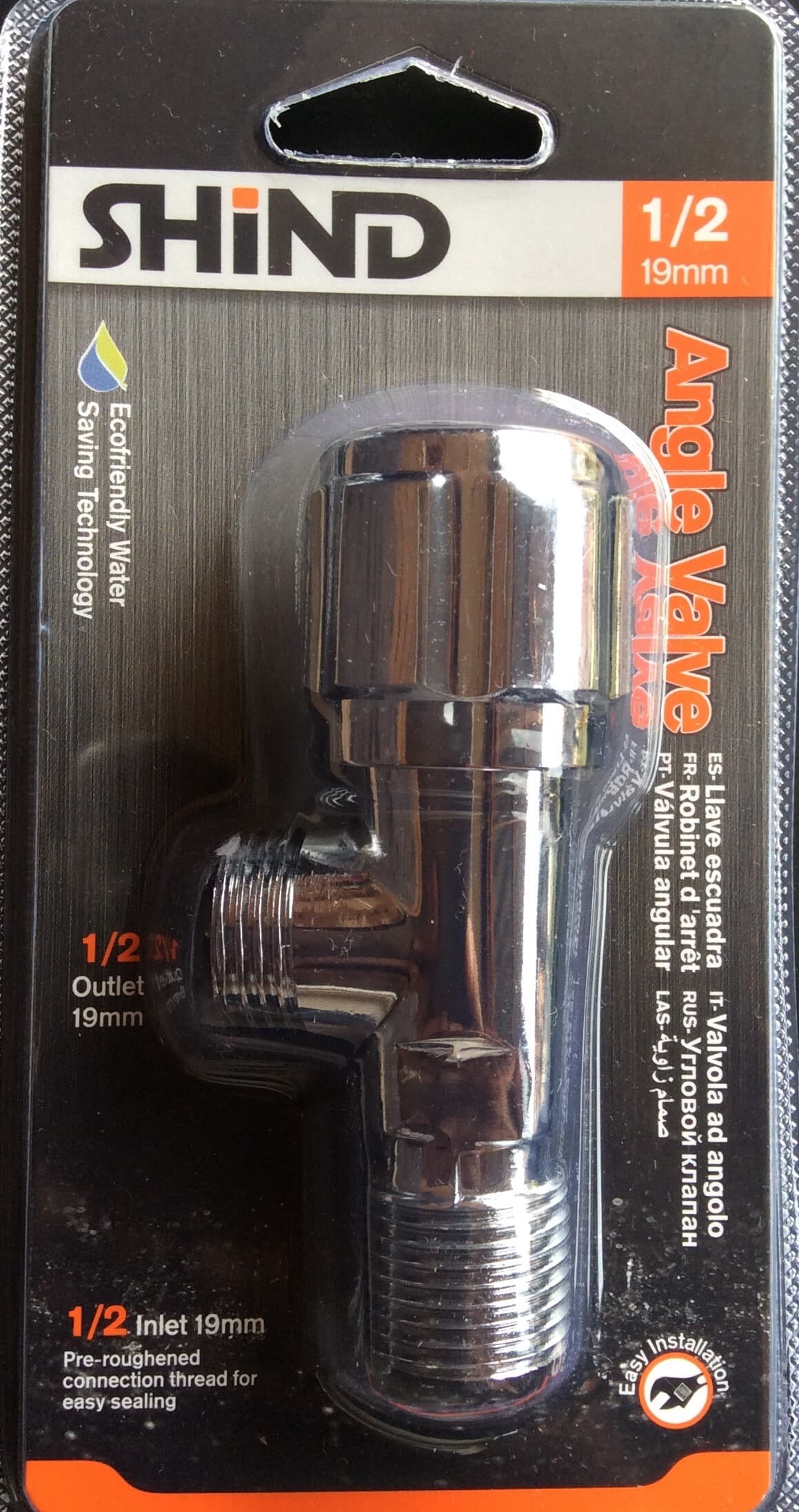 Shind Angle Valve 1/2 with Round