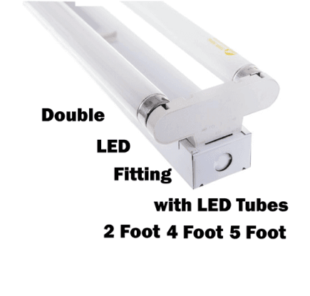 Electro Double Led Fitting With Tube