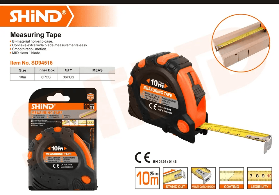 Shind Measuring Tape High-Quality Auto Lock