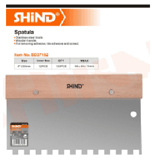 Spatula Trowel Tiles Wood Handle