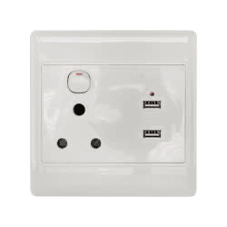 Redisson Wall Switch Socket Single 2USB