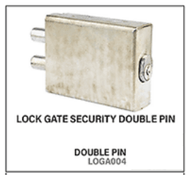 Gate Lock Security Double Pin