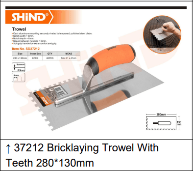 Shind Trowels Rubber Handle