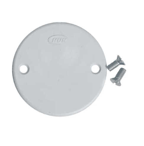 PVC Round LIDs 100's Packet With 2 Screws