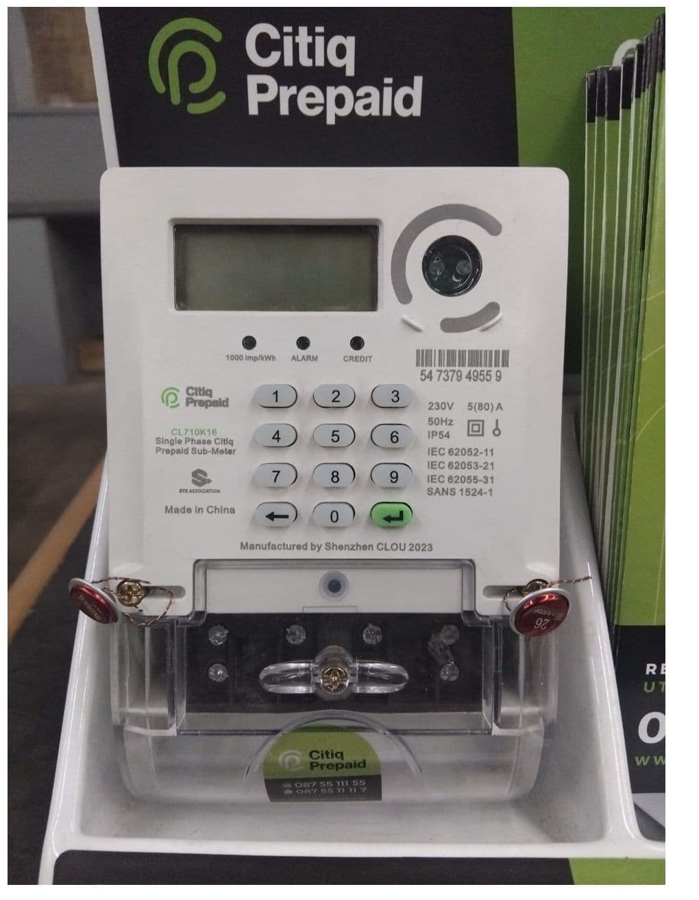 Citiq Prepaid Electrical Sigle Phase Meter