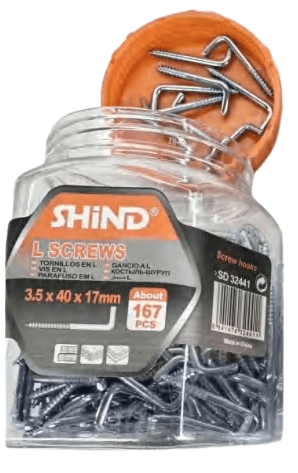 Shind L Screws Galvanized Coated
