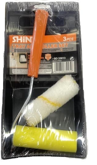 Shind Mini Paint Roller and Tray 3 Pcs set