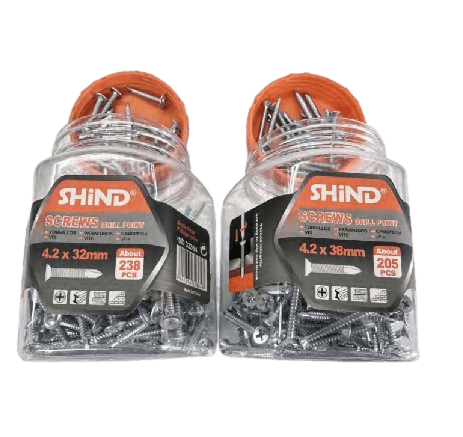 Shind Drill Point Screws Galvanized Coated