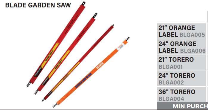 Bow Saw Blades Orange Lable