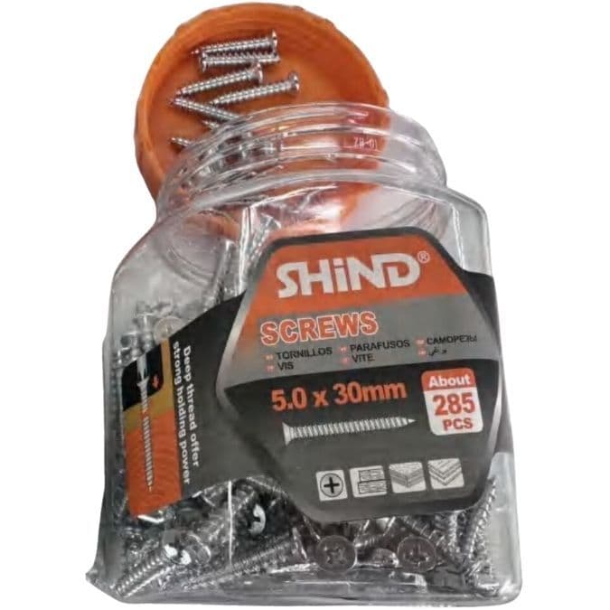 Shind Chip Screws Jar Balck 3.5mm