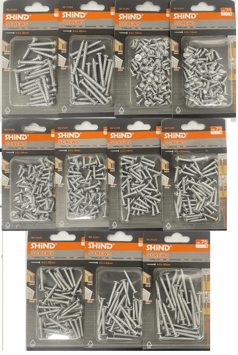 Shind Pan Head Self Tapping Screws