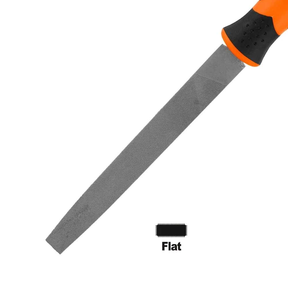Shind Flat Steel File For Deburring With Soft Handle