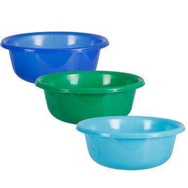 Basin - 36cm Plastic Household 5.5ltr Mix Color