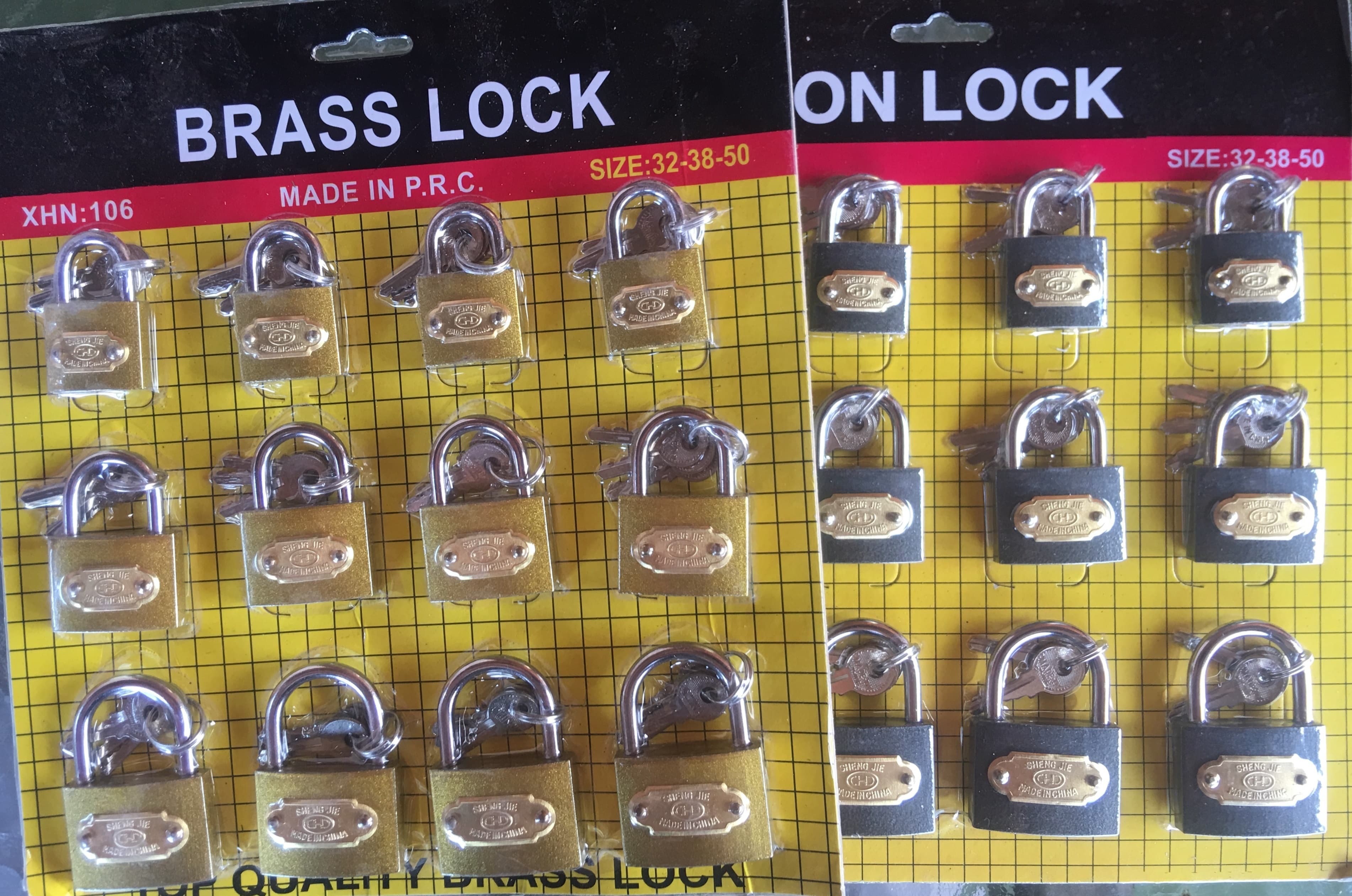 Lock Sheets Brass 12s Size 32-50