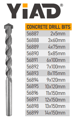 Yiad Concrete Drill Bit
