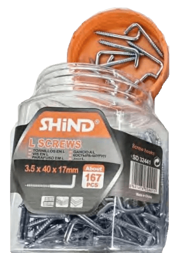 Shind L Screws Galvanized Coated