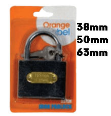 Orange Label Iron Padlock