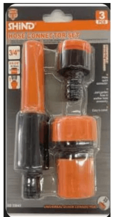 Shind Hose Connector Set 3 Pec 3/4" SD33043