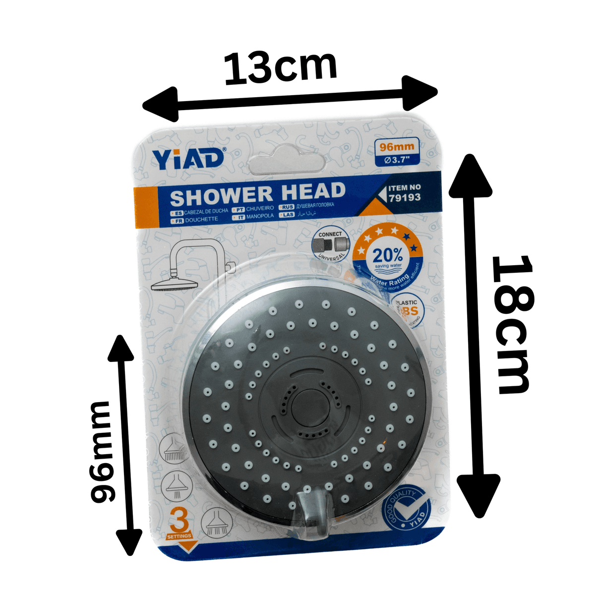 Shower Heads 3.7"
