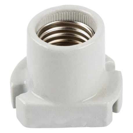 Lamp Holder Porcelain ES Skirted E27