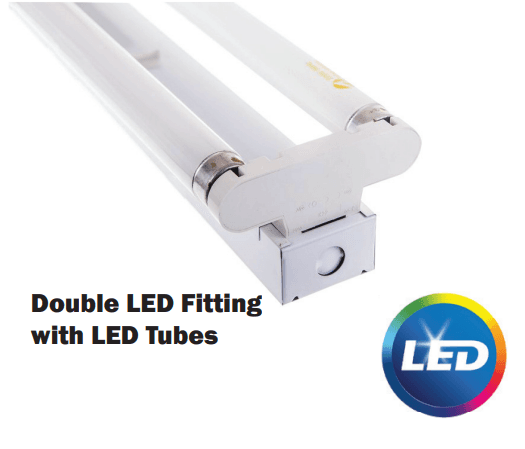 Electro Double Led Fitting With Tube