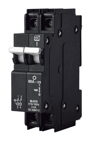 Mini Rail Circuit Breaker 2P-63A