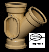 110mm 45deg Y Junction UG Left Satas