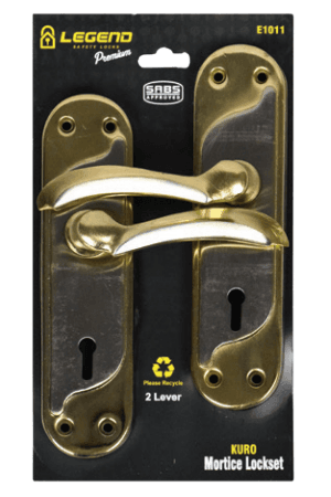 Legend Exclusive Mortice Lockset 2 Lever Reversible KURO SABS