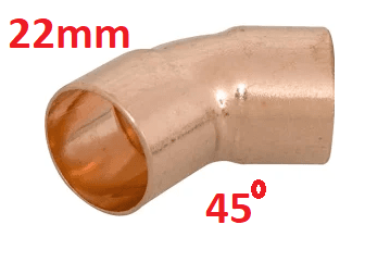 Copper Elbow 45 deg