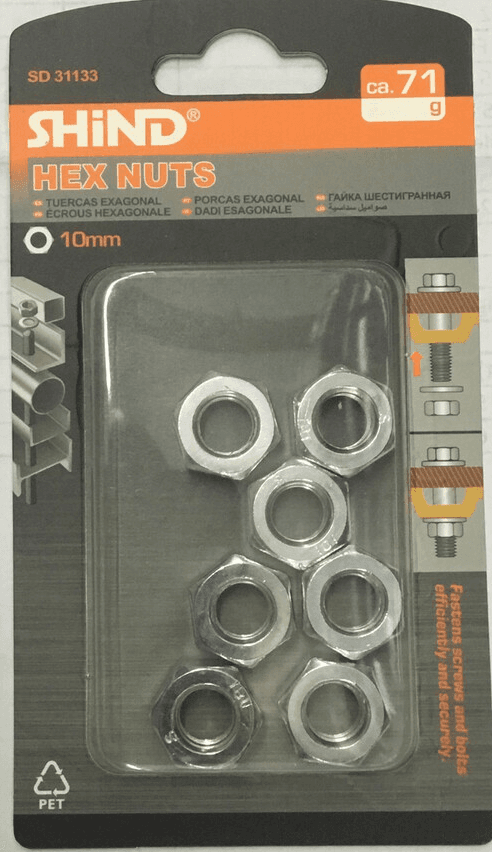 Shind Hex Nuts