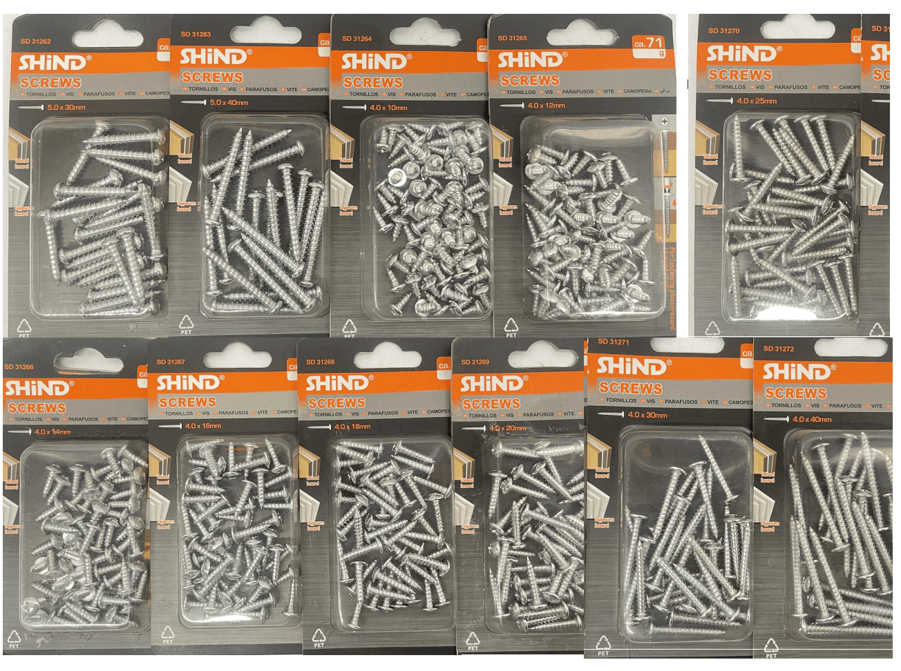 Shind Pan Head Self Tapping Screws