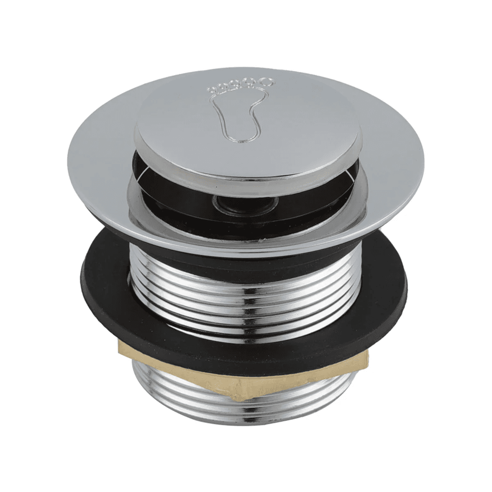 Foot-Operated Bath Pop-Up Waste