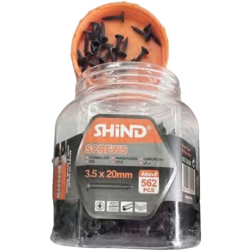 Shind Chip Screws Jar Balck 3.5mm